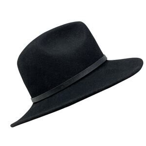 Turner Hat Company American Sportsman Wool Felt Western Style Fedora Hat Black